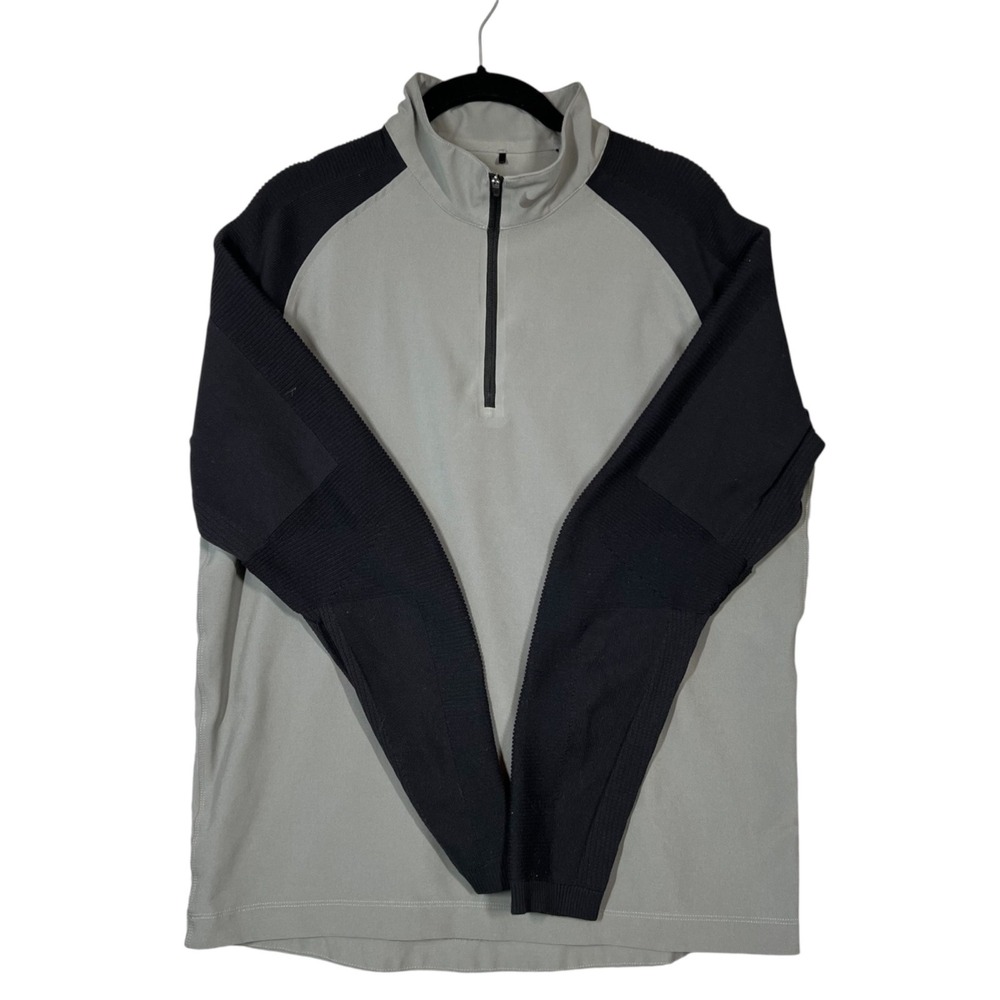 Nike Golf Innovation‎ Woven Cover Up 1/4 Zip Top Cover Up Men's M Gray